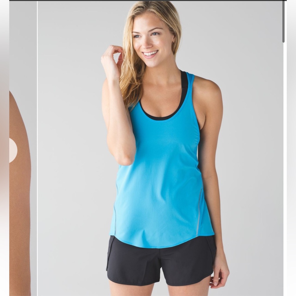 lululemon athletica Blue Tank Top